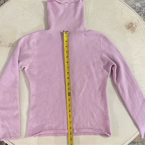 90’s Gemelli Cashmere Cozy Cowlneck Sweater Grandmacore Barbiecore Old Money - Picture 13 of 16